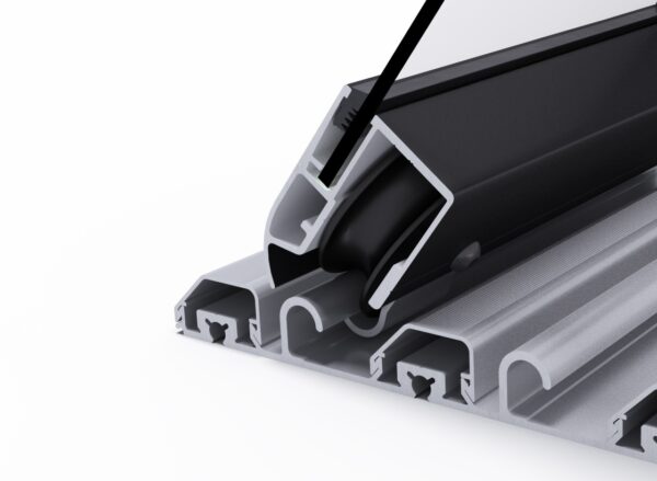 Pool enclosure roller